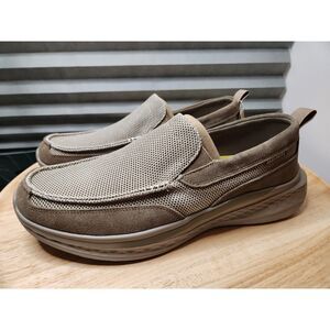 Skechers Slade Munson Men’s 13 Taupe Relaxed Fit Memory Foam Slip‑On Shoes
